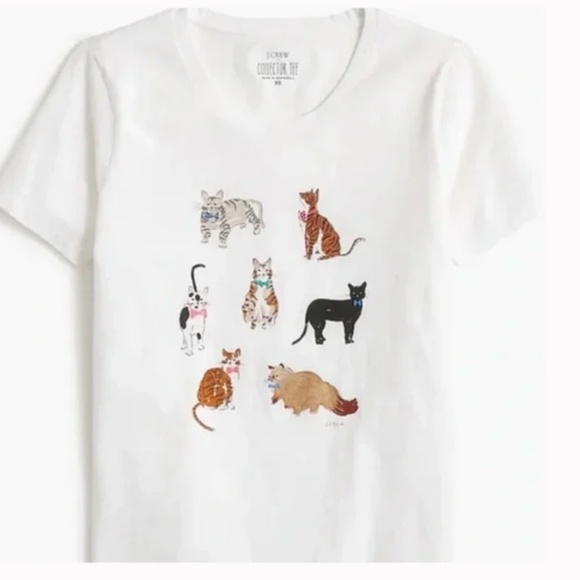 Cat Graphic Kitten Boho Modern Classy Preppy Cute Chic Glam Hipster Tee Shirt - Picture 3 of 4